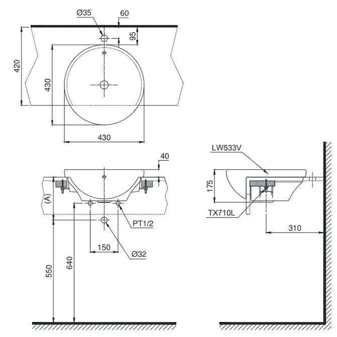 Quy cách kích thước lavabo tiêu chuẩn mới nhất 2020