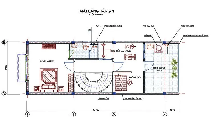 Sửng sốt trước vẻ đẹp mẫu nhà ống 5×20, đẹp từng cm