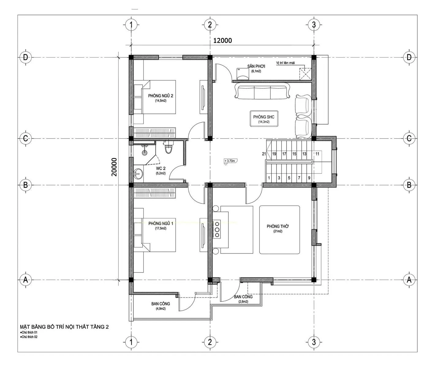 Thiết kế biệt thự mini hiện đại với không gian xanh mát