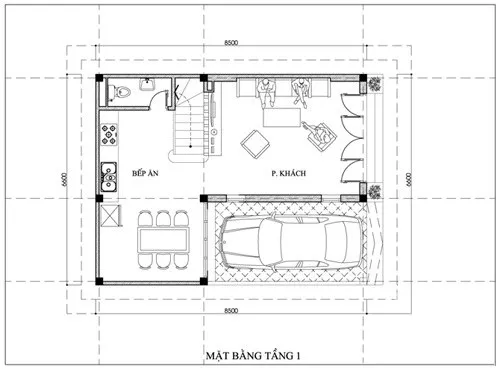 Thiết kế nhà 2 tầng 70m2 cực hot tại Nghệ An