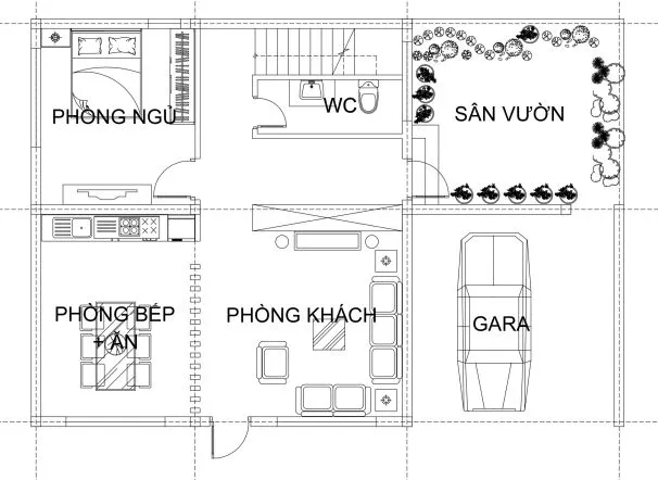 Thiết kế nhà 2 tầng 90m2 độc đáo tại Kim Bôi – Hòa Bình