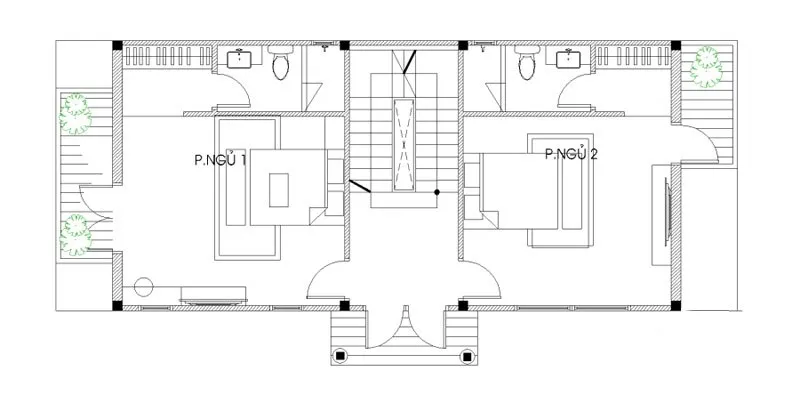 Thiết kế nhà 2 tầng kiểu pháp đẹp và tiện nghi – WEDO