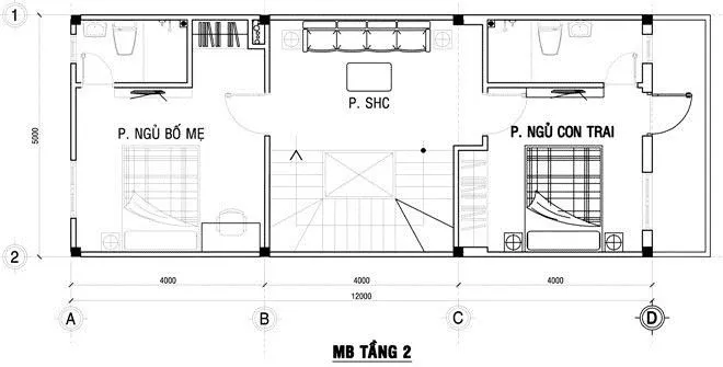 Thiết kế nhà ống 3 tầng 5x20m giá rẻ với phong cách hiện đại