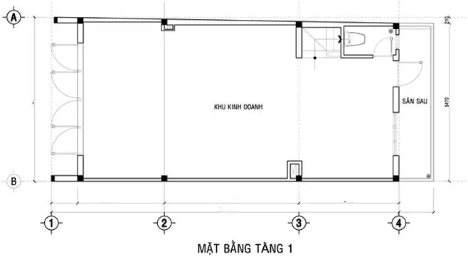 Thiết kế nhà ống 3 tầng kết hợp kinh doanh – WEDO