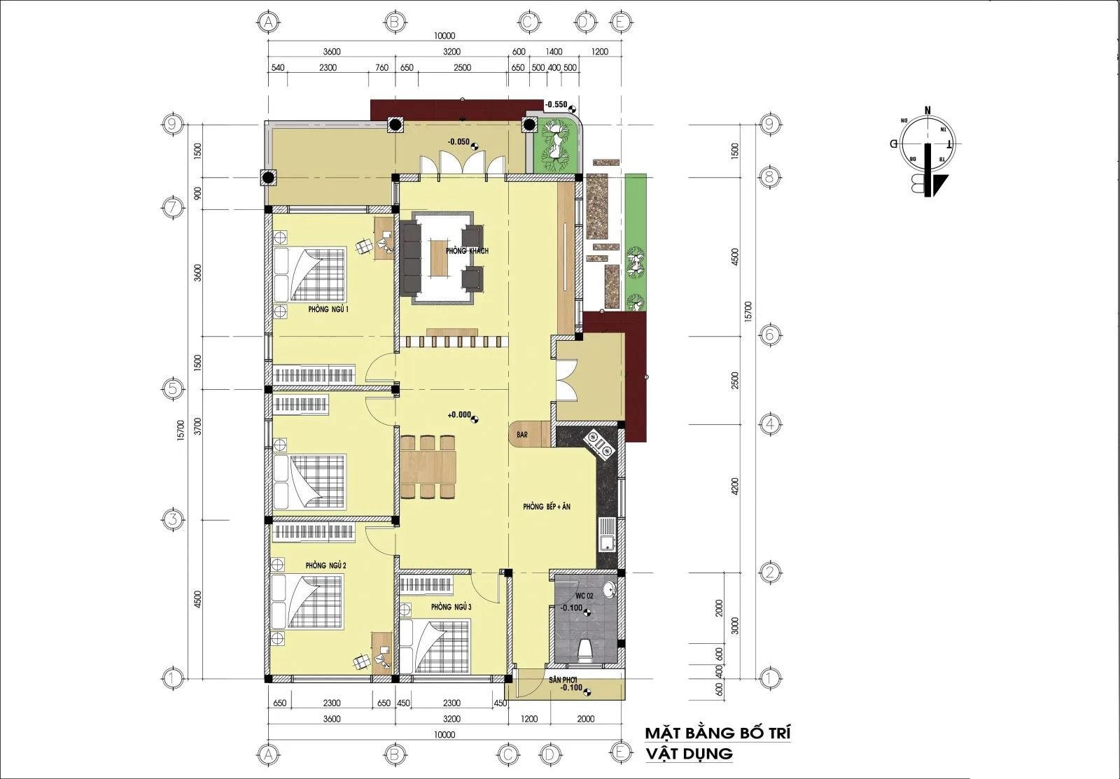 Thiết kế nhà vườn cấp 4 10x15m