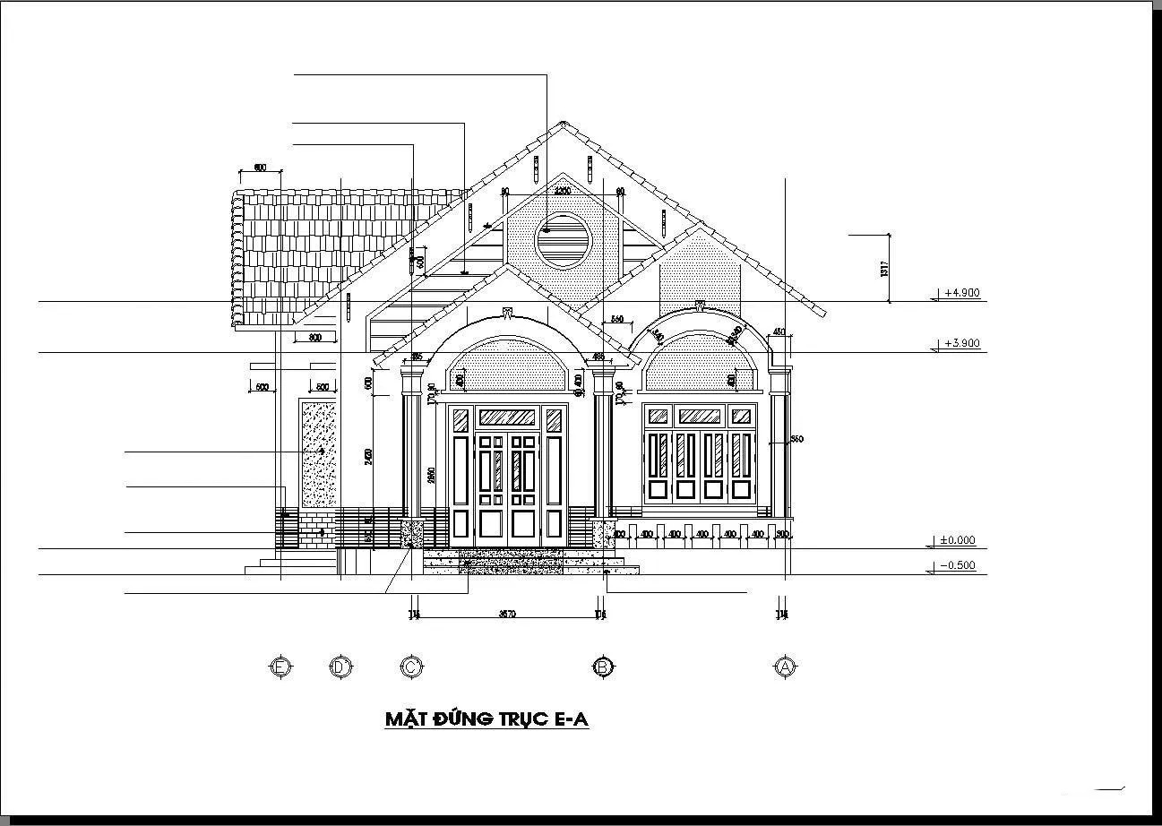 Thiết kế nhà vườn cấp 4 10x15m