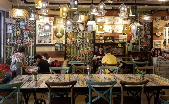 Thiết kế quán cafe phong cách retro – Nét đẹp vượt năm tháng