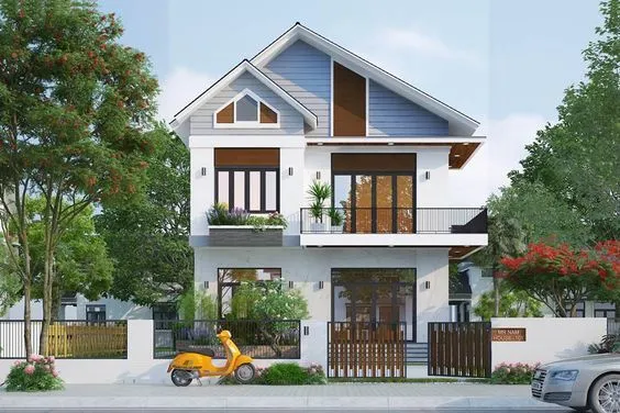 Thổi hồn cho ngôi nhà 2 tầng 7x8m với kiến trúc hiện đại