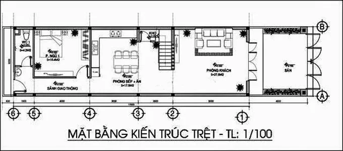 Top 10 mẫu nhà ống 2 tầng 4 phòng ngủ đẹp hiện nay kèm bản vẽ chi tiết