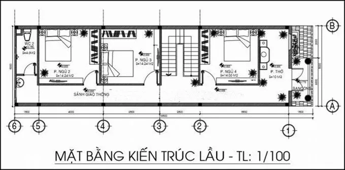 Top 10 mẫu nhà ống 2 tầng 4 phòng ngủ đẹp hiện nay kèm bản vẽ chi tiết