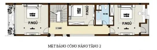 Top 10 mẫu nhà ống 2 tầng 4 phòng ngủ đẹp hiện nay kèm bản vẽ chi tiết