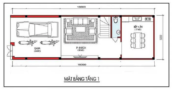 Top 5 mẫu nhà ống 2 tầng 5x18m mái bằng hiện đại nhiều người thích