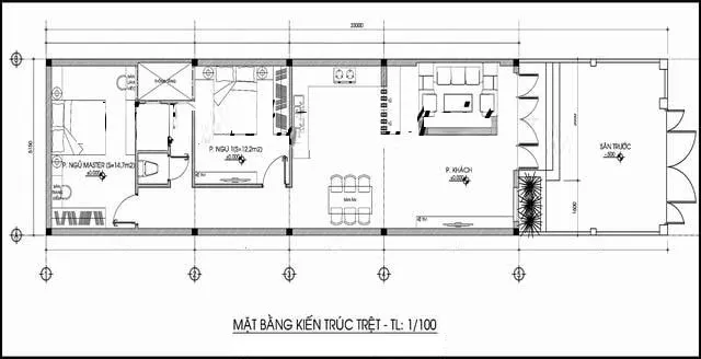 Top 7 mẫu nhà cấp 4 đơn giản 2 phòng ngủ đẹp nhất 2024