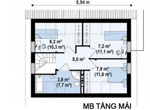 Top 9 mẫu nhà cấp 4 có 3 phòng ngủ thiết kế đẹp nhất