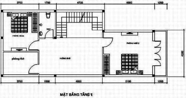 Top những mẫu bản vẽ nhà 2 tầng 5×16 khoa học nhất