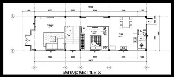 Top những mẫu bản vẽ nhà 2 tầng 5×16 khoa học nhất