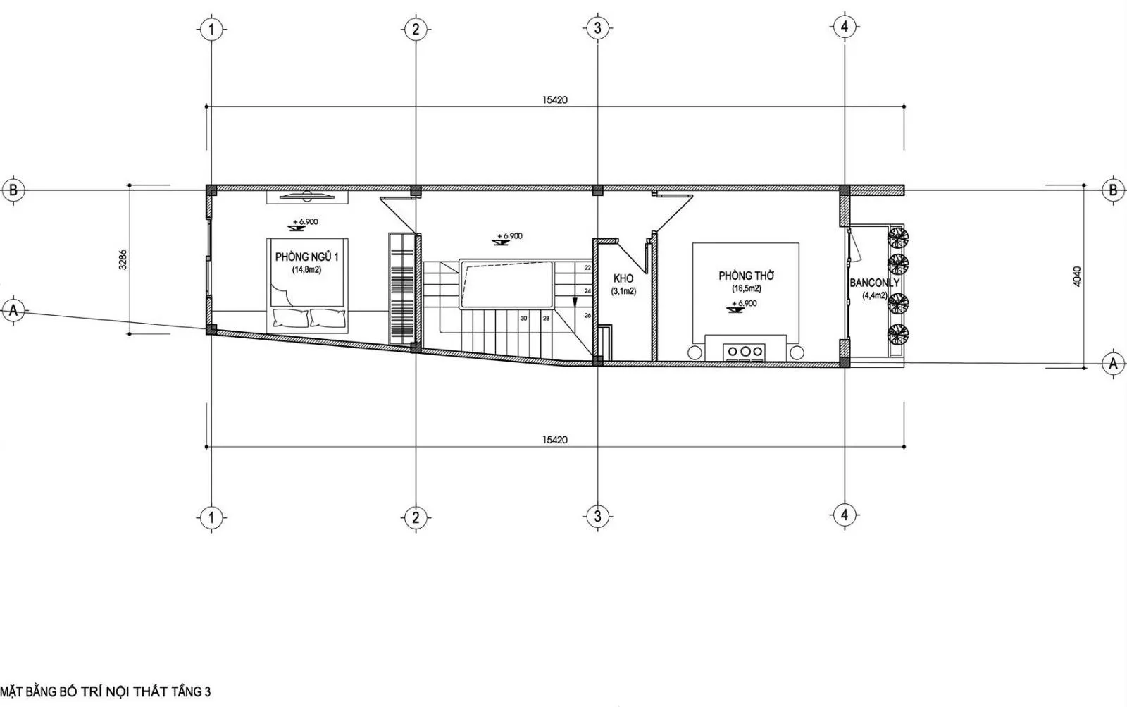 Tư vấn mẫu nhà 30m2 xây 3 tầng theo phong cách hiện đại