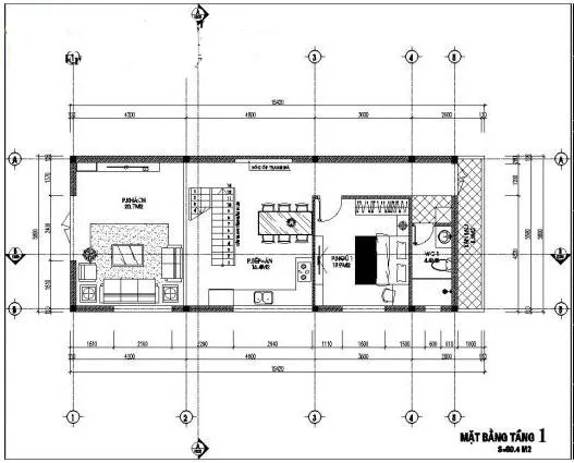 Tư vấn mẫu nhà cấp 4 có gác lửng 5×15 kinh phí 450 triệu