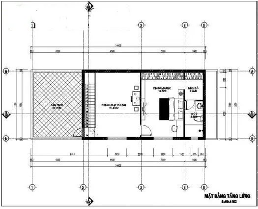 Tư vấn mẫu nhà cấp 4 có gác lửng 5×15 kinh phí 450 triệu