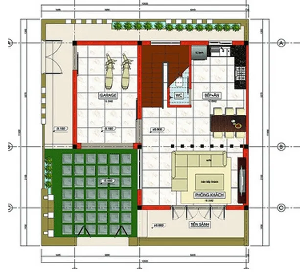 Tư vấn mẫu nhà vuông 3 tầng phong cách châu Âu hiện đại