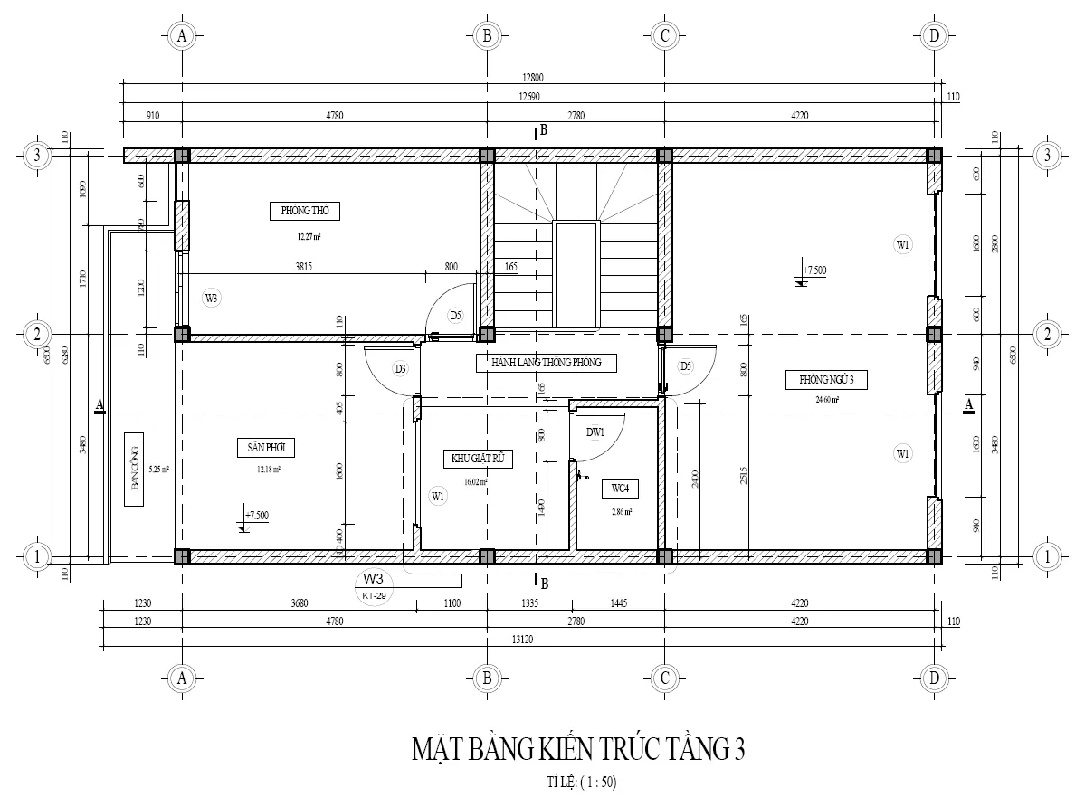 Tư vấn nhà phố 3 tầng đẹp hiện đại có gara