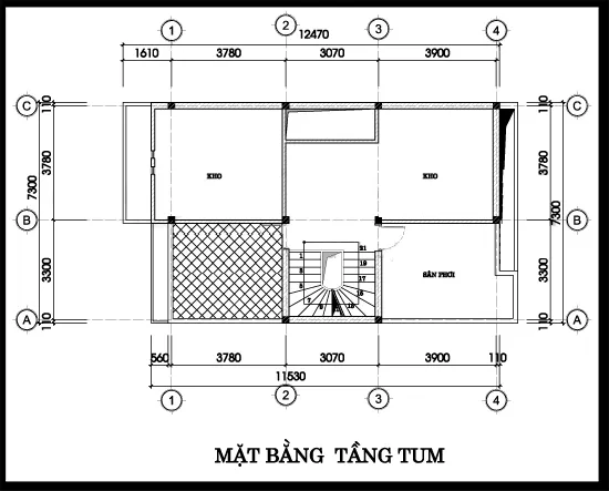 Tư vấn thiết kế mẫu nhà 2 tầng 1 tum mái thái diện tích 100m2