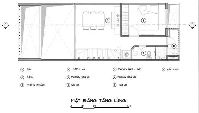 Tư vấn thiết kế nhà ống 1 tầng 5x14m kinh phí 400 triệu