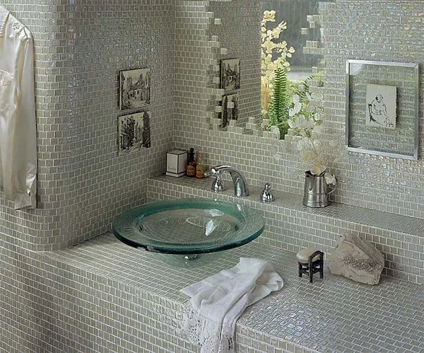 Ứng dụng gạch mosaic thủy tinh cho mọi không gian