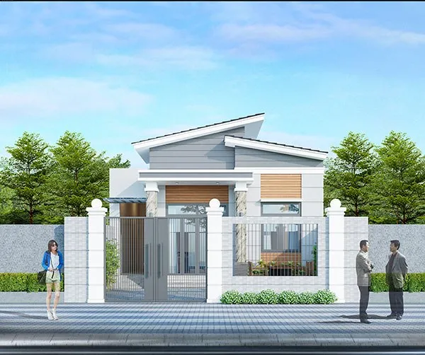 10+ mẫu nhà cấp 4 gác lửng đẹp 2021 vạn người mê