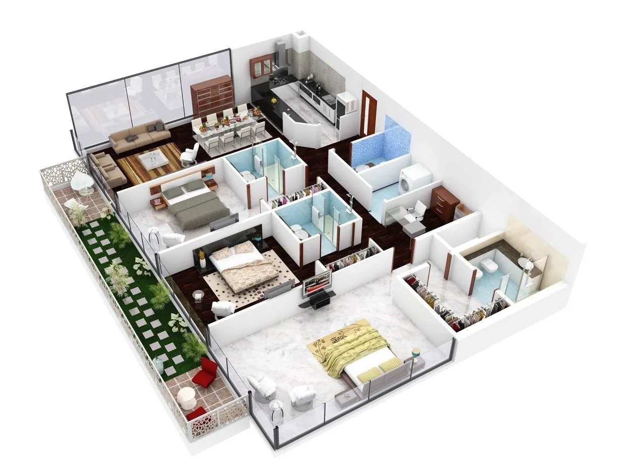 15 cách bố trí căn hộ chung cư 90m2 khoa học tối ưu diện tích