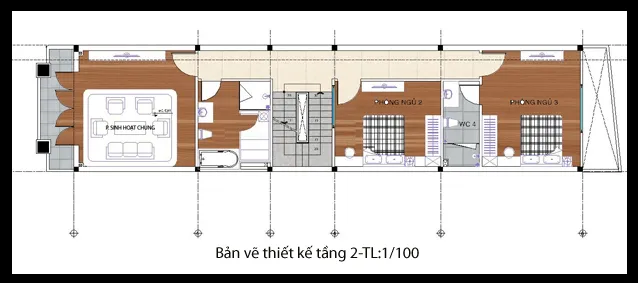 20 mẫu nhà ống 2 tầng 1 tum đẹp tiện nghi cho cuộc sống hiện đại