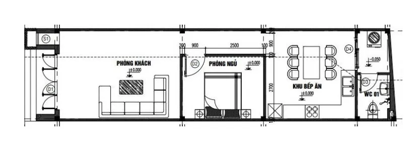 3 mẫu nhà cấp 4 mái bằng 6×15 hiện đại không xem thì phí cả đời