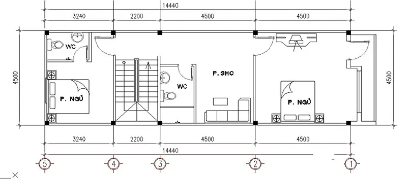 3 mẫu nhà ống 2 tầng 4.5 x15m nhỏ xinh đẹp hút mắt