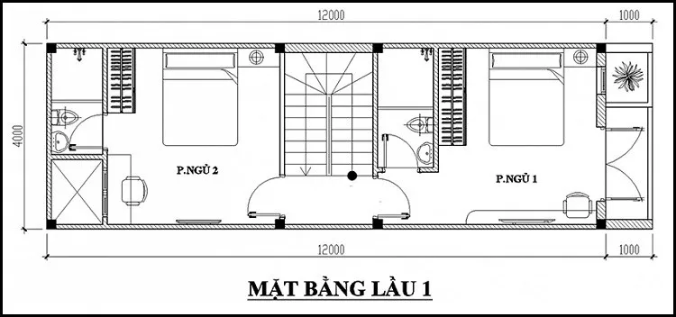 3 mẫu thiết kế nhà 2 tầng 4x12m rẻ đẹp đáng xây hiện nay