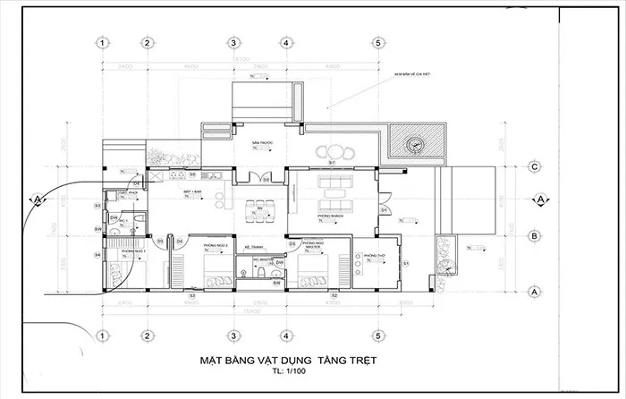 3 mẫu thiết kế nhà cấp 4 mái Nhật 3 phòng ngủ đẹp ấn tượng