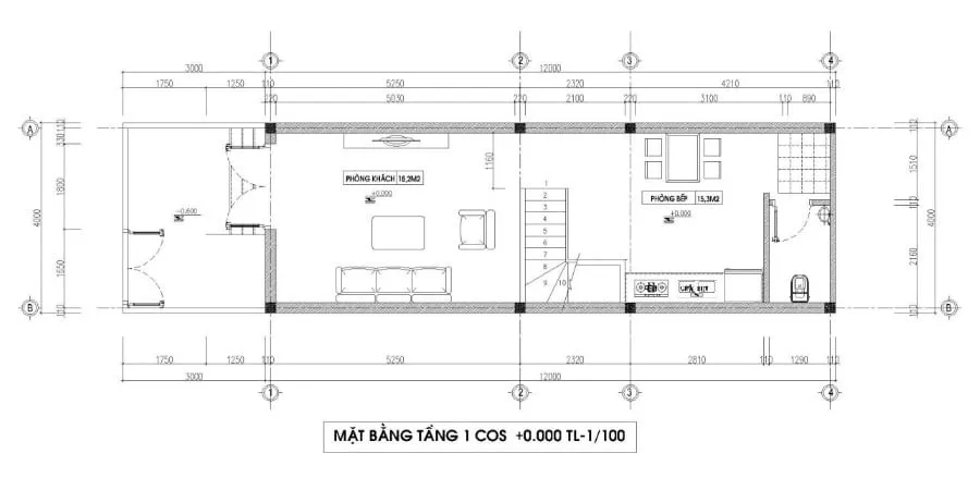 4 mẫu nhà ống 2 tầng 4x15m 3 phòng ngủ đẹp hiện đại ngắm là mê