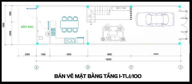 4 mẫu nhà ống 3 tầng 4x17m mái bằng trẻ trung bất ngờ