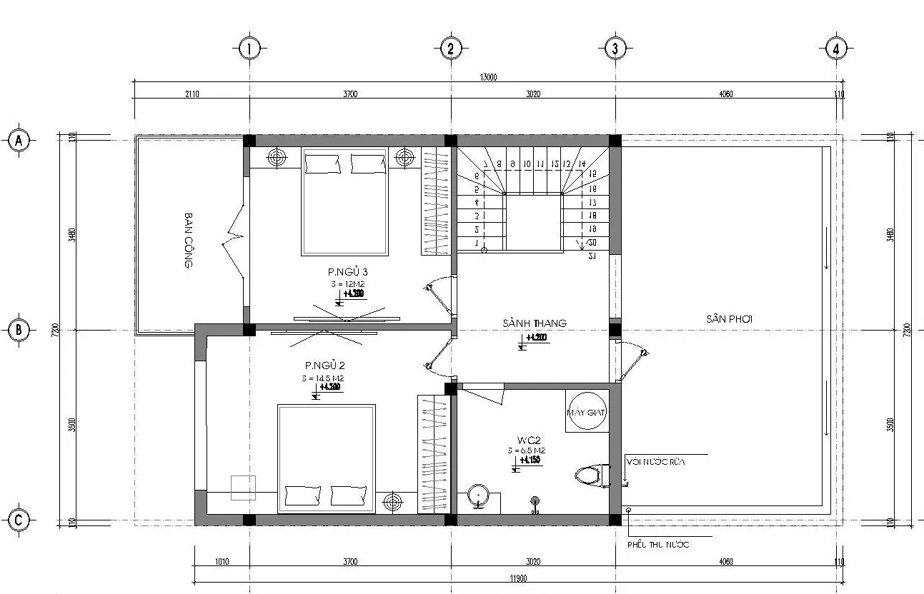 4 Mẫu thiết kế nhà 2 tầng 7x11m đẹp được chú ý nhất hiện nay