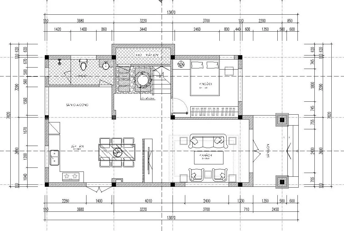 4 Mẫu thiết kế nhà 2 tầng 7x11m đẹp được chú ý nhất hiện nay