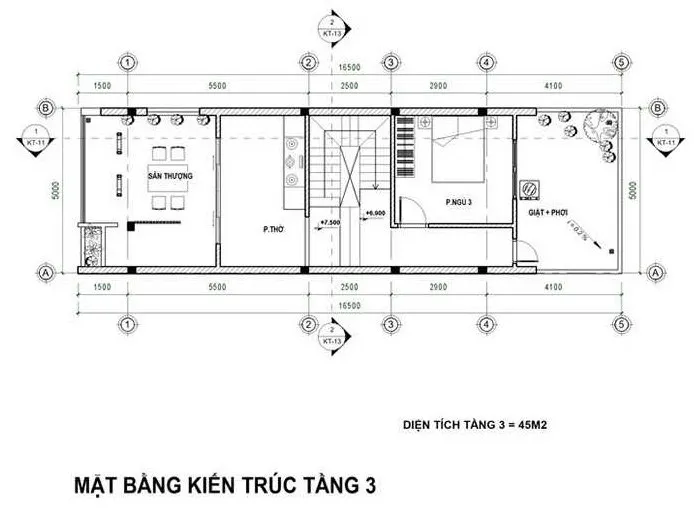 4 mẫu thiết kế nhà 3 tầng 5x17m hiện đại cho gia chủ ở thành phố