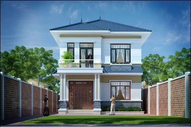 5 mẫu nhà 2 tầng 4 phòng ngủ 100m2 đầy đủ công năng và tính thẩm mỹ