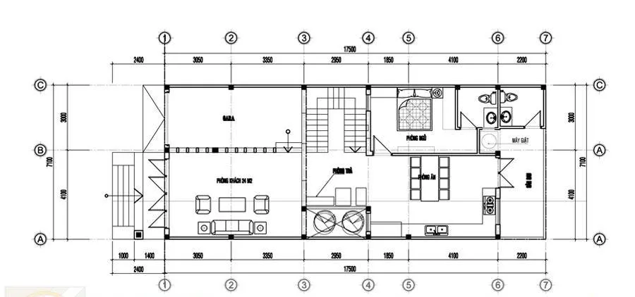 5 mẫu nhà 2 tầng 7x17m tiêu biểu để các gia chủ tham khảo chọn lựa