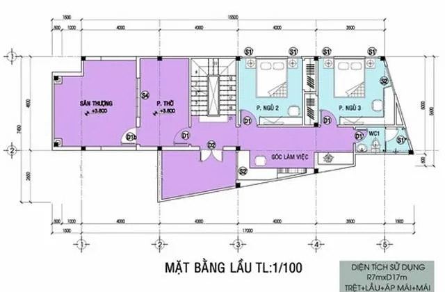 5 mẫu nhà 2 tầng 7x17m tiêu biểu để các gia chủ tham khảo chọn lựa