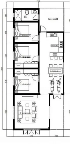 5 mẫu nhà cấp 4 7×17 siêu đẹp siêu rẻ được xây nhiều nhất