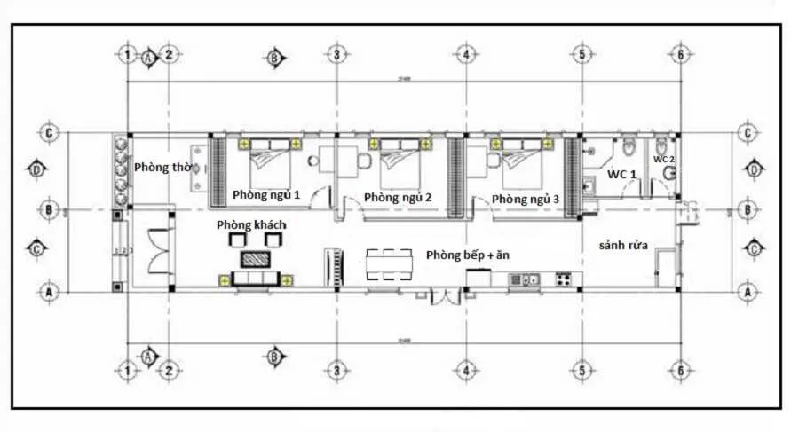 5 mẫu nhà cấp 4 mái thái mặt tiền 6m thịnh hành nhất