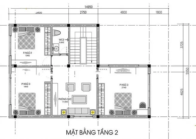 5 mẫu nhà chữ l 2 tầng 80m2 mái thái đẹp hot nhất 2024