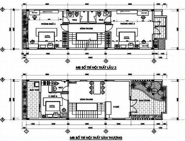 5 mẫu nhà ống 3 tầng 1 tum 4x15m đẹp và hiện đại