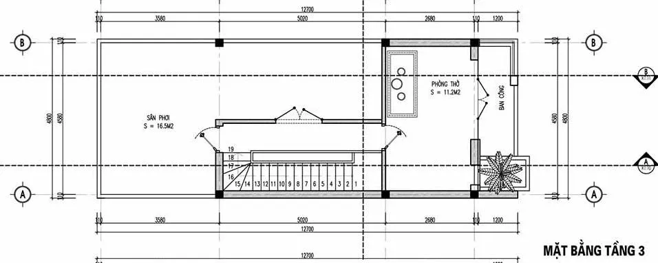 5 mẫu nhà ống 3 tầng 5x12m được nhiều gia chủ quan tâm