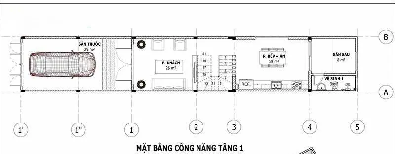 5 mẫu thiết kế nhà 2 tầng 4x16m cho gia đình 3-4 thành viên