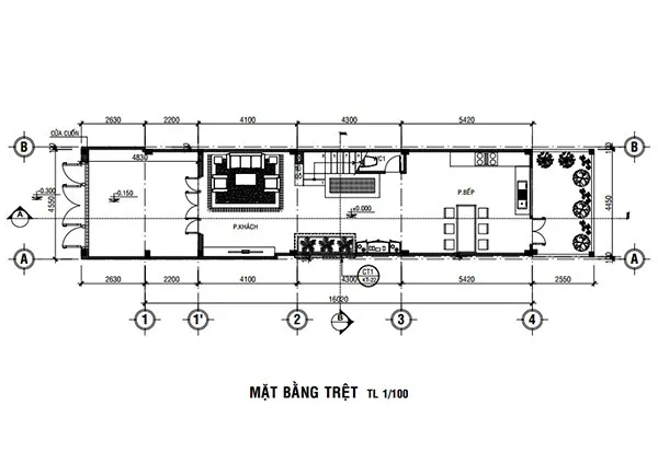 5 mẫu thiết kế nhà 2 tầng 4x16m cho gia đình 3-4 thành viên